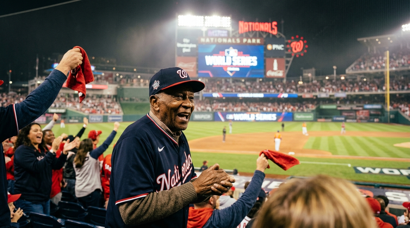 98-Year-Old DC Superfan Lorenzo Crowe to Witness World Series Dream Come True