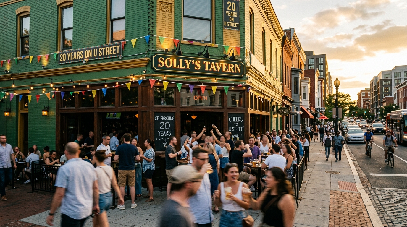 Solly's Tavern on U Street NW Celebrates Two Decades as a DC Fixture