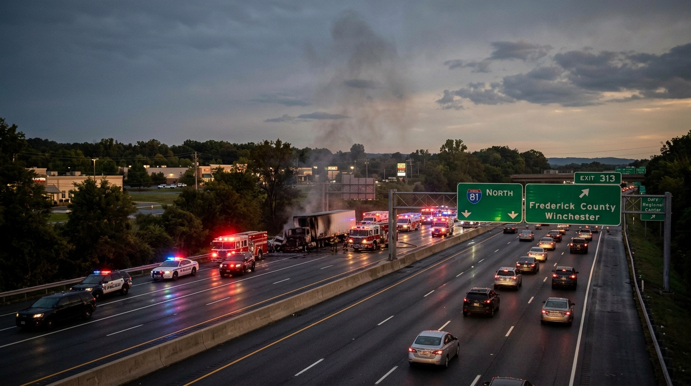 Two Dead in Fiery I-81 Collision in Frederick County