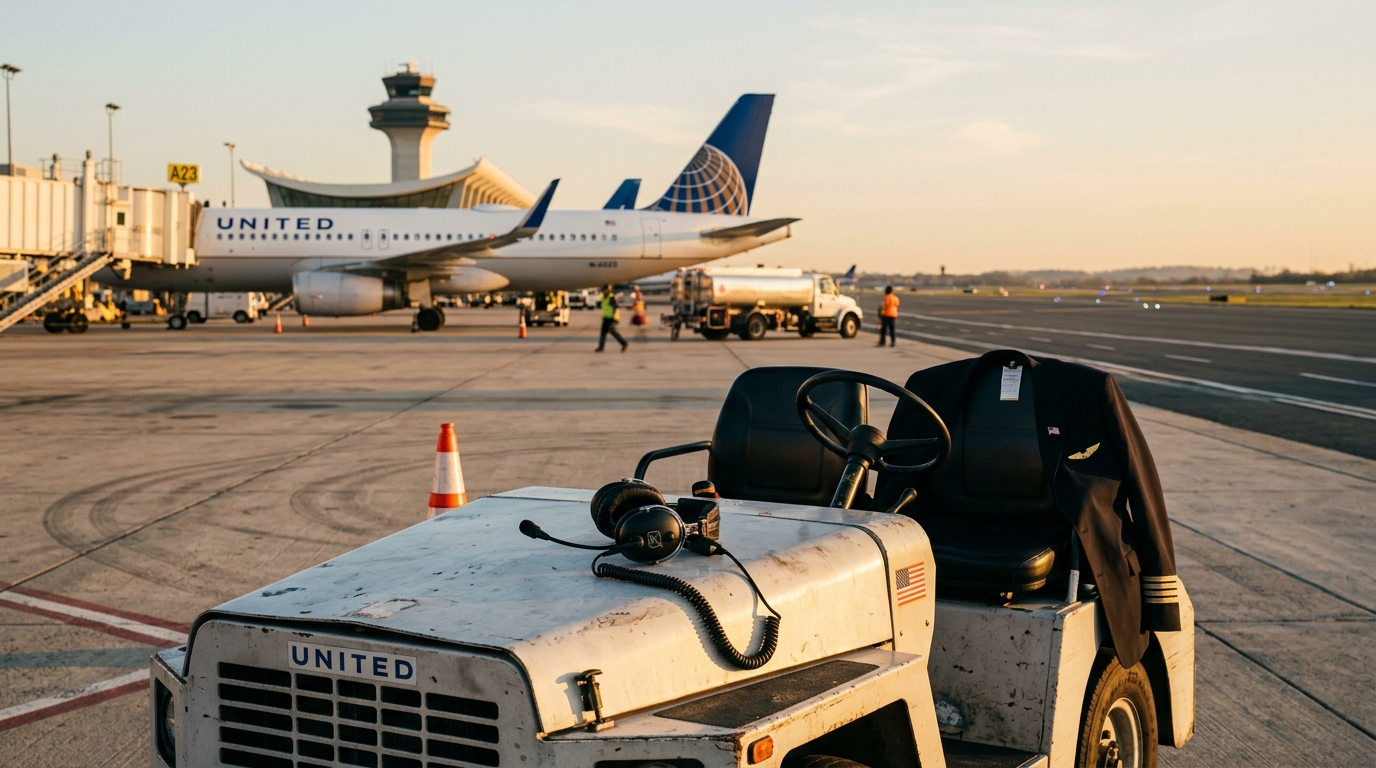 United Pilot Father and Daughter Share Surprise Runway Reunion at Dulles Airport