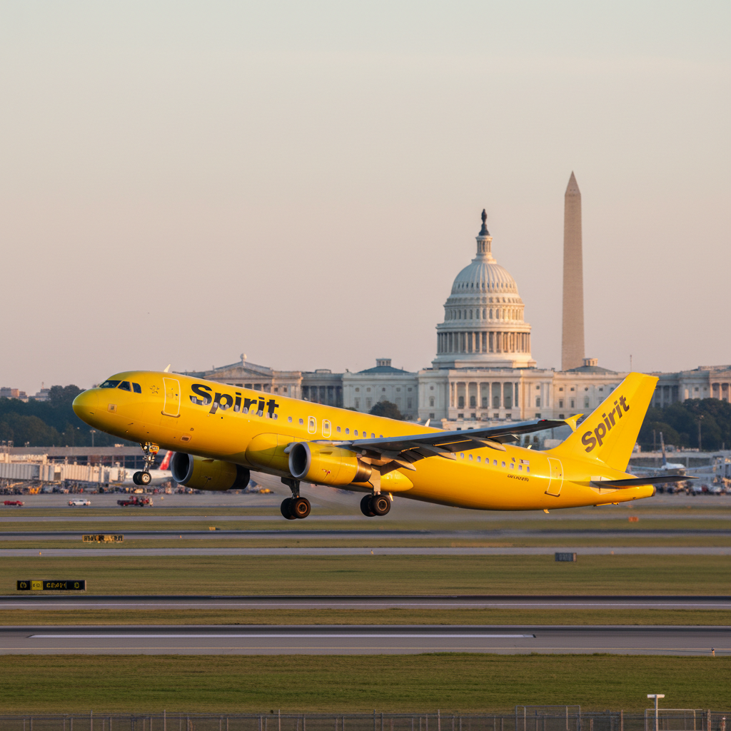 Trump's Call for Spirit Airlines Acquisition Sparks Discussion Among DMV Travelers