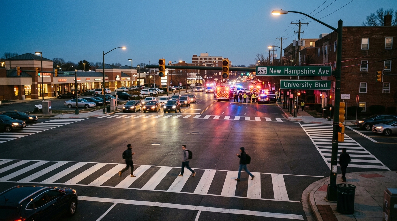 Pedestrian Critically Injured on Silver Spring's New Hampshire Avenue