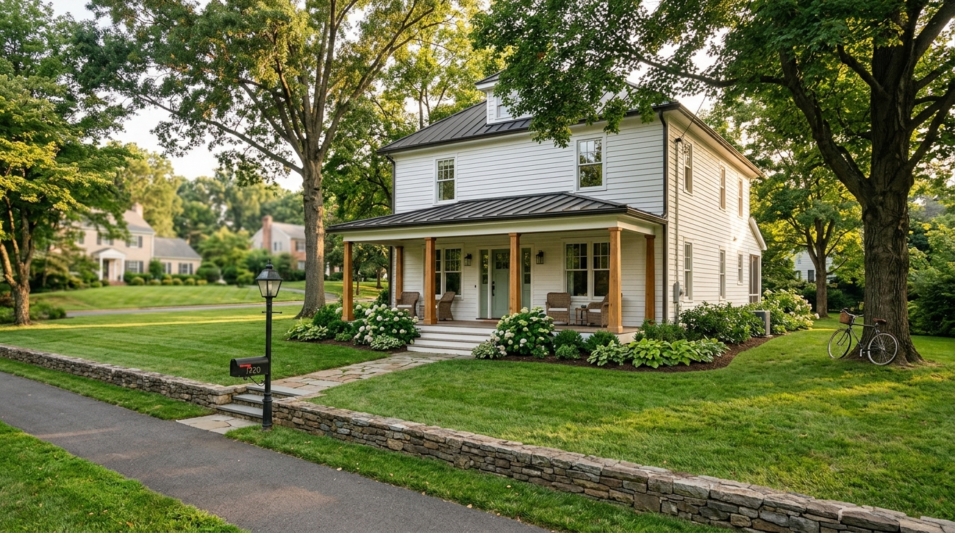 Historic 1925 Farmhouse on Rare 0.62-Acre Lot Listed in North Arlington