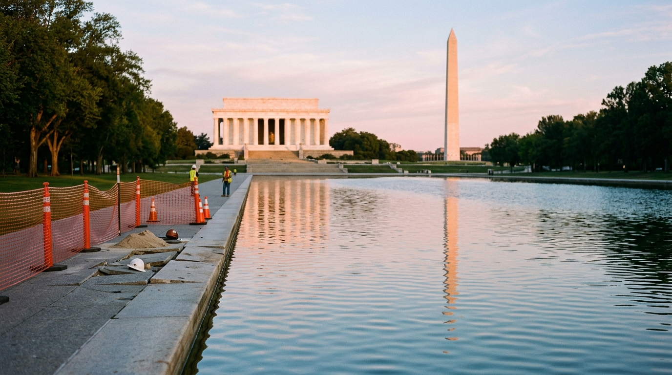 Contractor Takes Blame for Reflecting Pool Damage, Citing Internal Errors