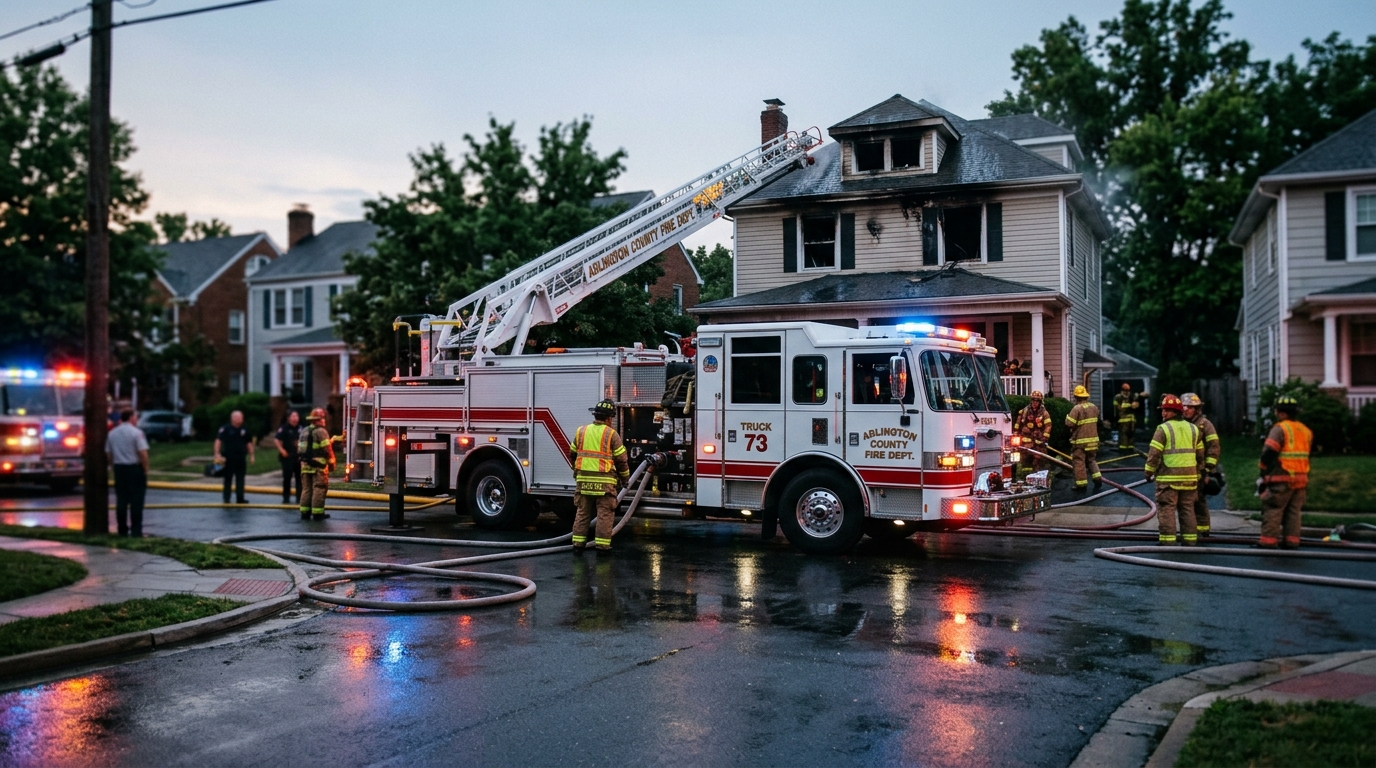Green Valley Home Fire Displaces Five Residents in Arlington