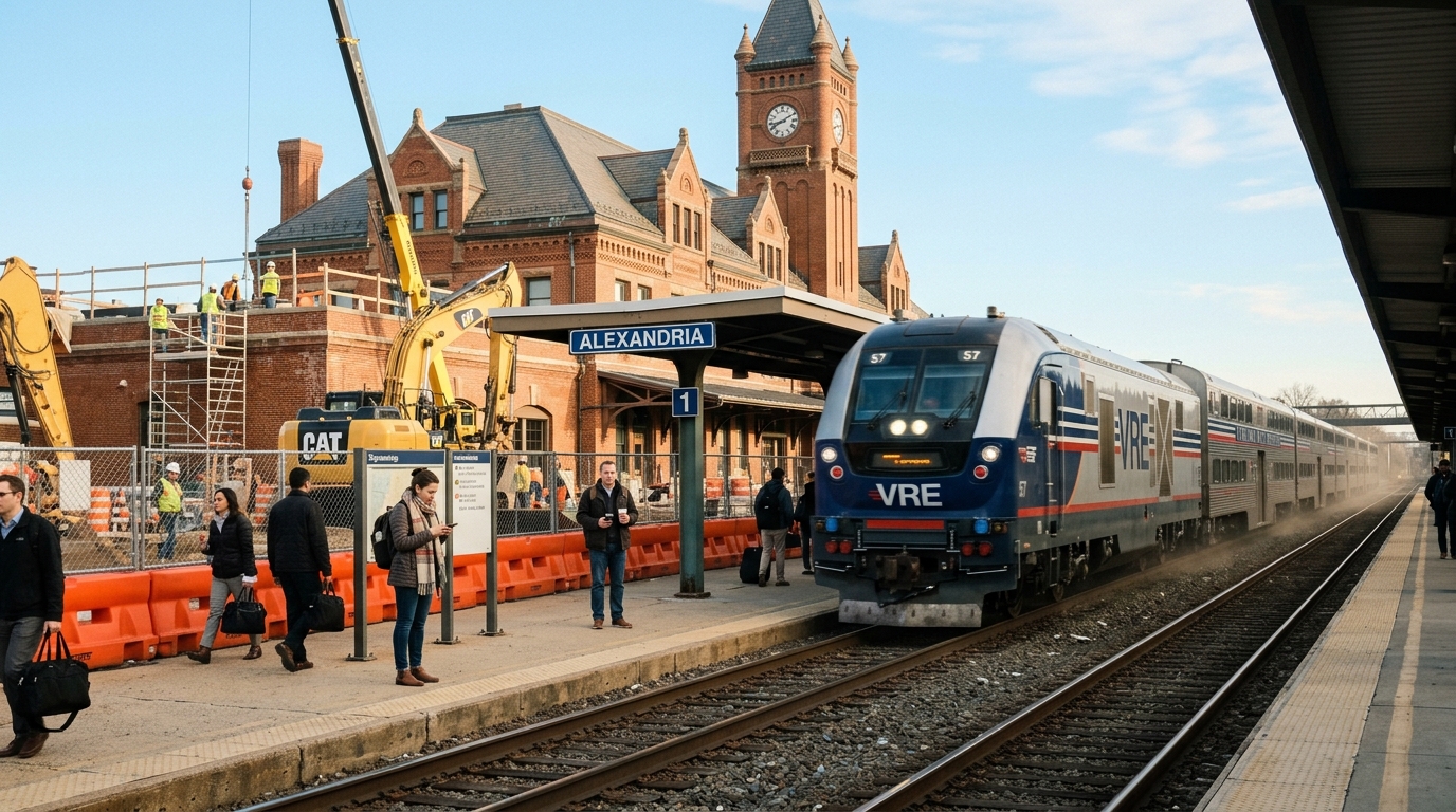 Alexandria Union Station Prepares for May Weekend VRE Construction: What Commuters Need to Know