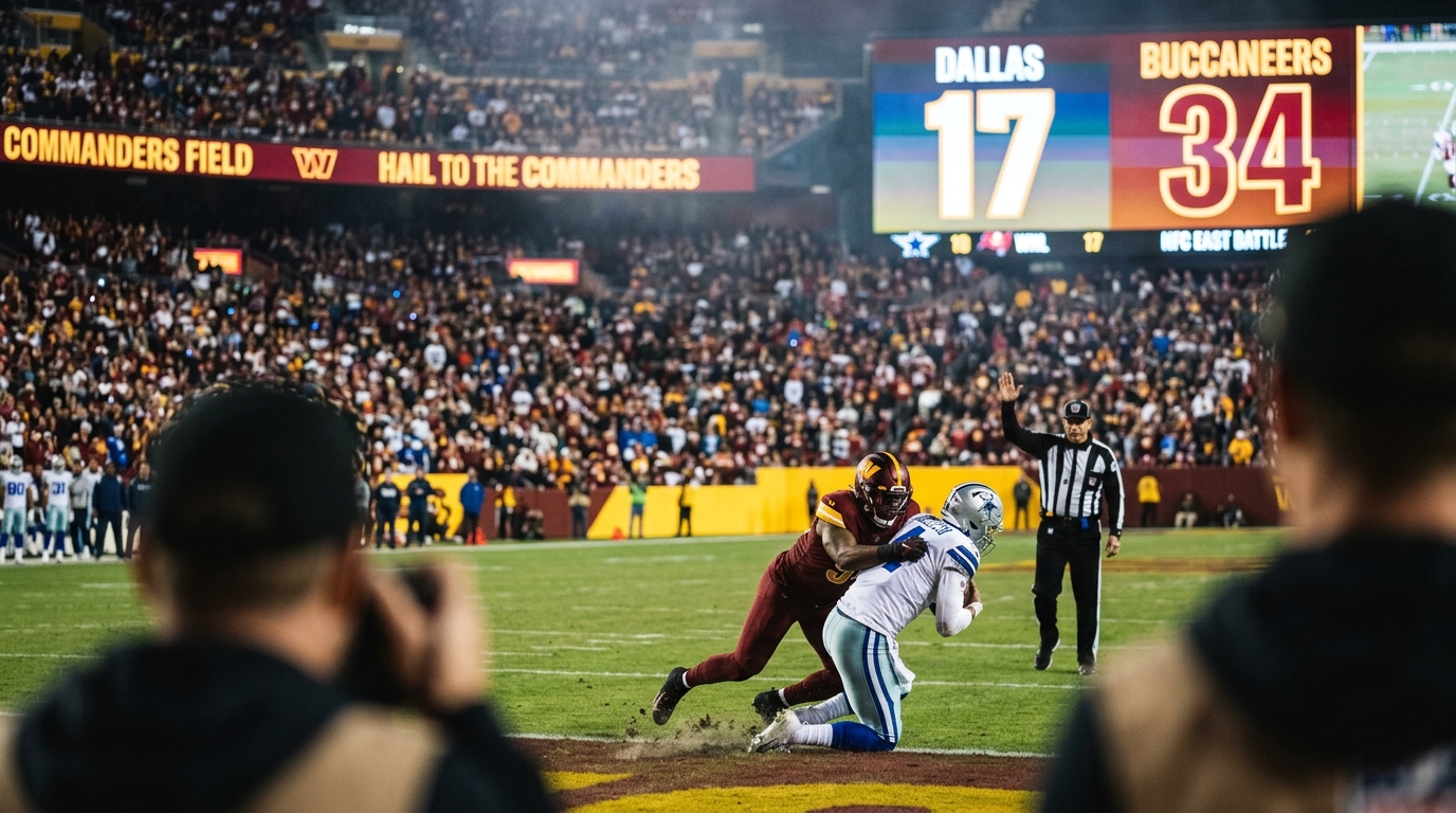 Cowboys' "Embarrassing" Loss to Winless Bucs Keeps NFC East Race Wide Open for Commanders