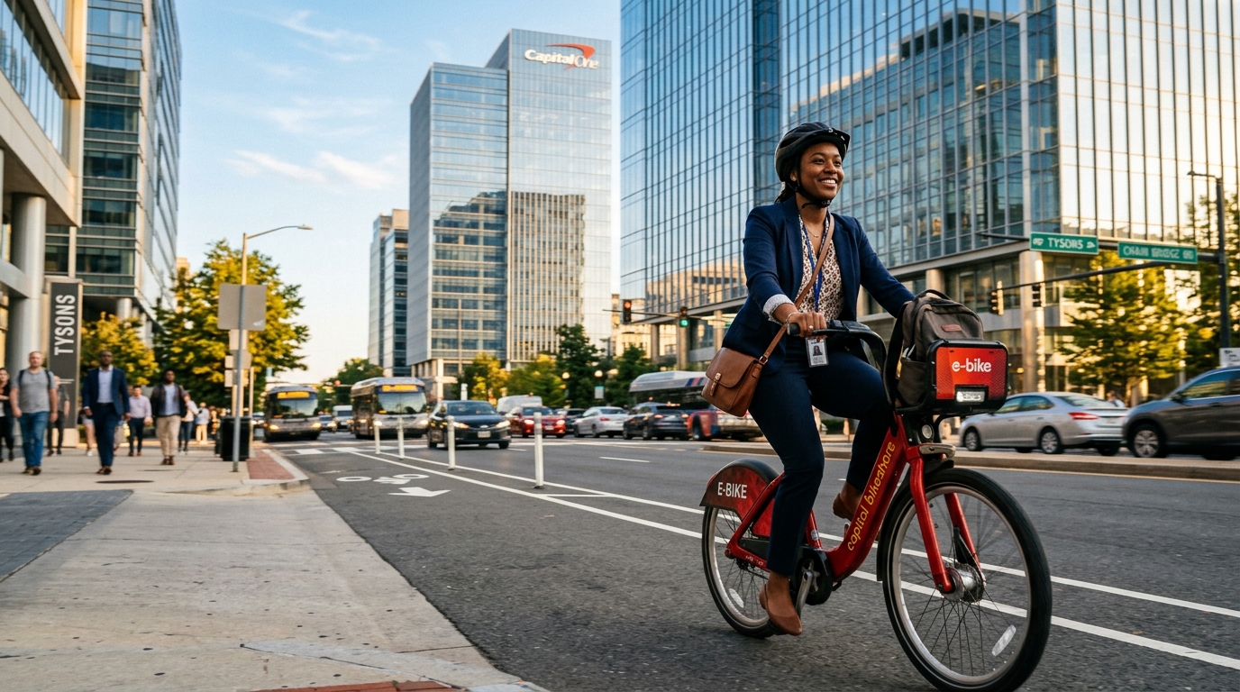 Tysons Commuters Embrace Capital Bikeshare Amid Growing Traffic and Development