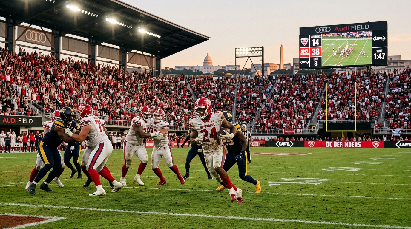 DC UFL Team Dominates Houston, Eyes Top Spot in Conference Standings