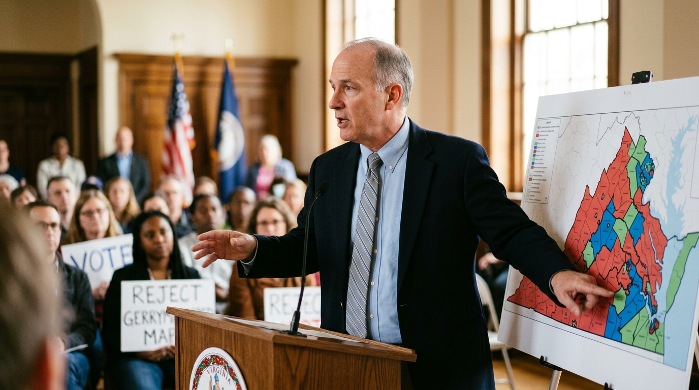 Ex-Gov. Glenn Youngkin Urges Virginians to Reject "Most Gerrymandered Map"