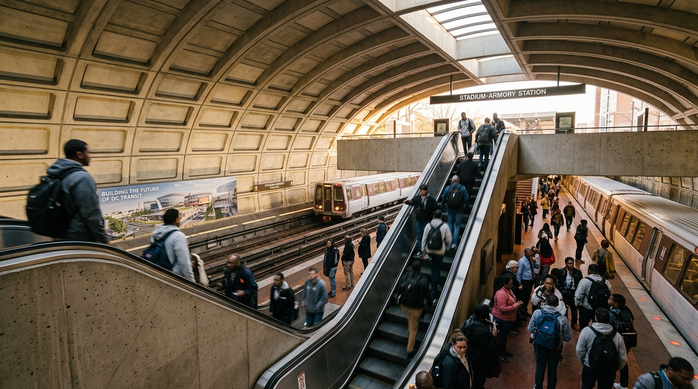 Metro Eyes Major Upgrade for Stadium-Armory Station, Doubling Capacity for Future RFK Site Development