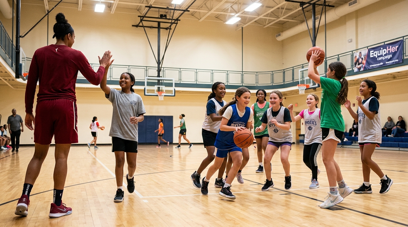 EquipHer Campaign Teams Up with Washington Mystics to Boost Girls' Sports Participation Across DMV
