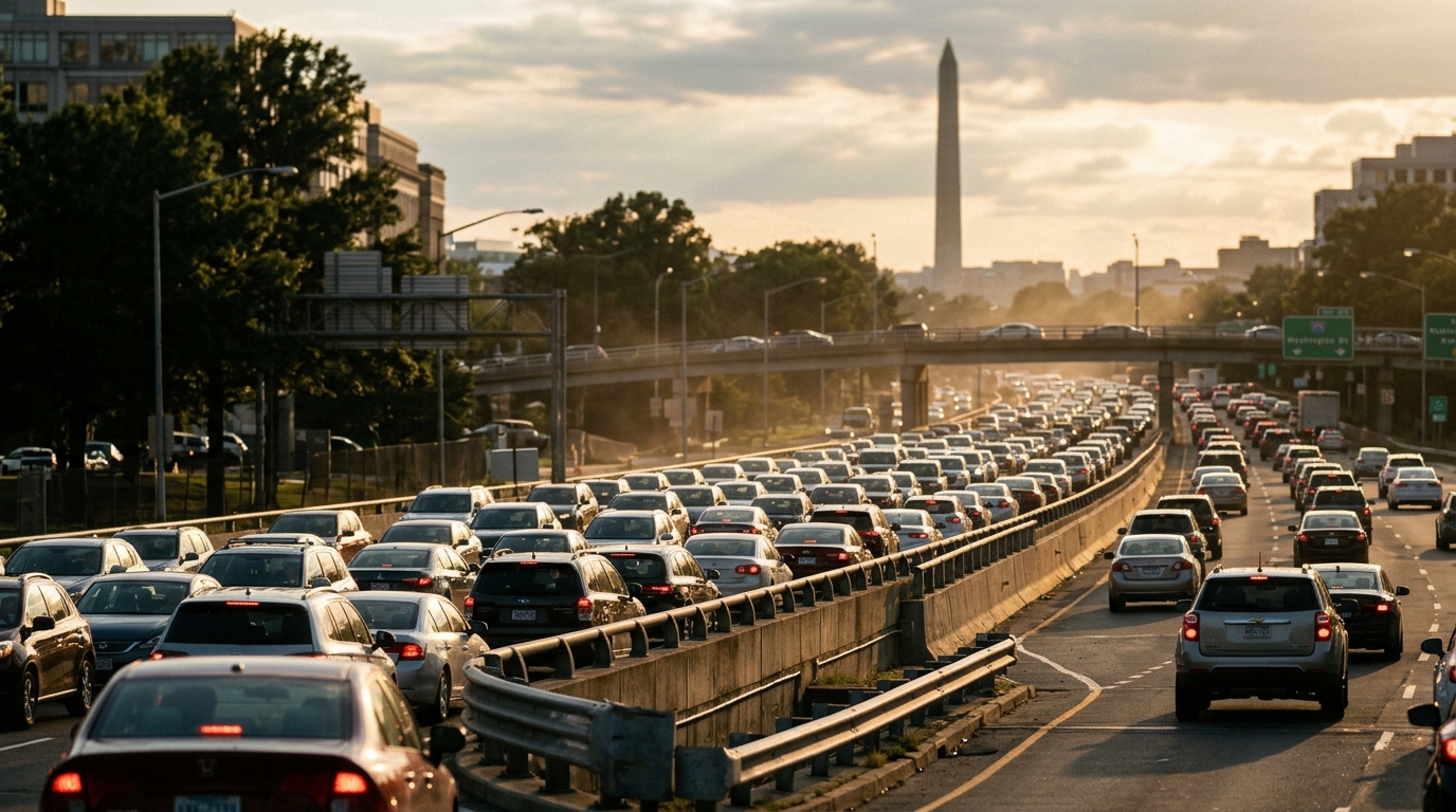 DC Set to Be Second-Worst Large City for Driving by 2026, Study Forecasts