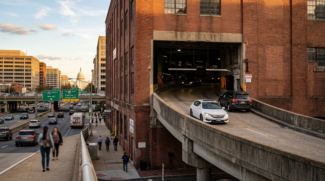 Historic DC Building with Internal Highway Ramp Sells for $17 Million