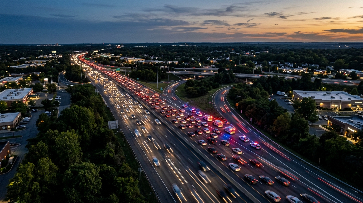 Driver Seriously Injured in Wrong-Way I-495 Crash, Highlighting Beltway Dangers