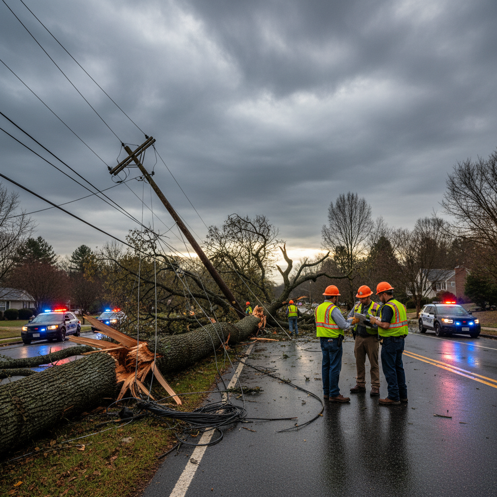 Fallen Tree Disrupts Reston: Hunter Mill Road Closed, Hundreds Without Power