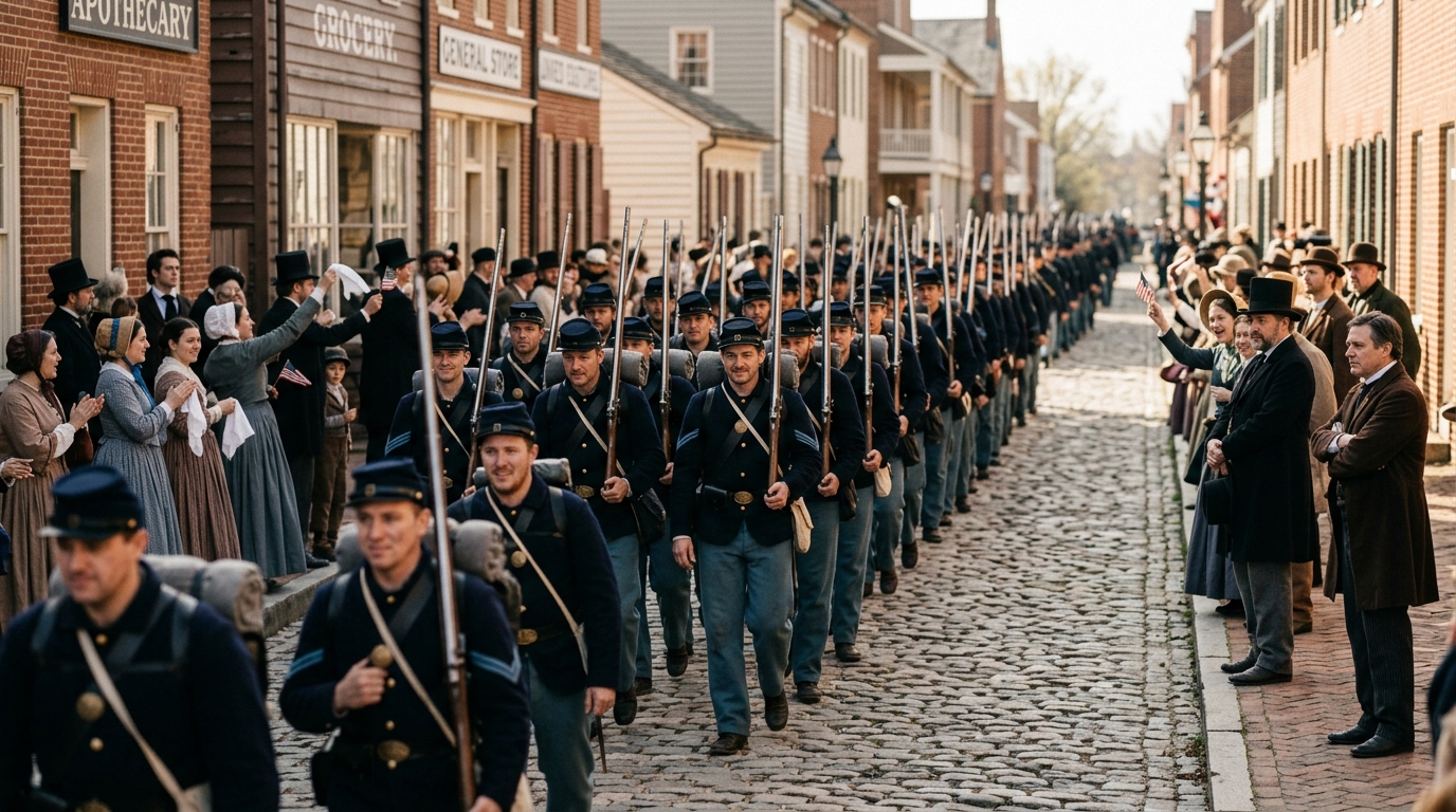 Alexandria's Somber Victory: Union Troops Paraded on April 14, 1865, Hours Before Lincoln's Assassination