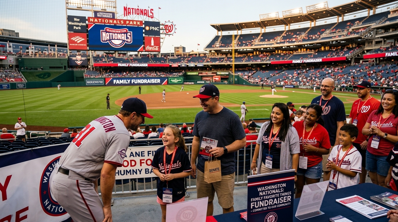 Washington Nationals Host "Family Favorite Things" Fundraiser, Bolstering Community Ties