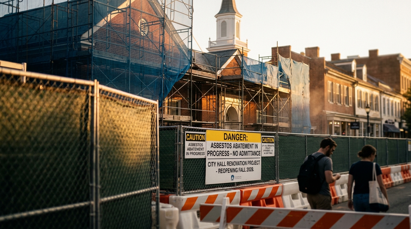 Alexandria City Hall Reopening Pushed to Fall 2028 Due to Asbestos Abatement