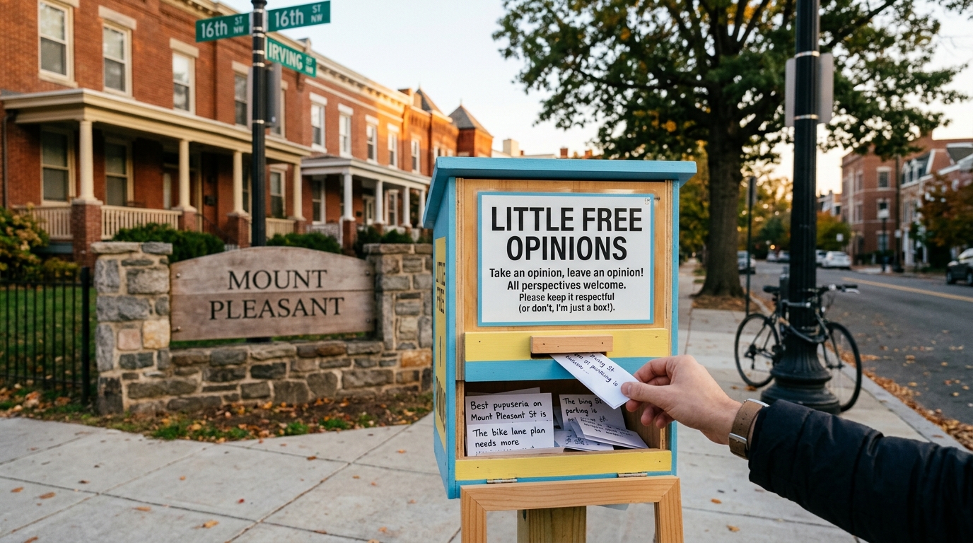 Mount Pleasant Unveils Quirky "Little Free Opinions" Box, Sparking Neighborhood Chatter
