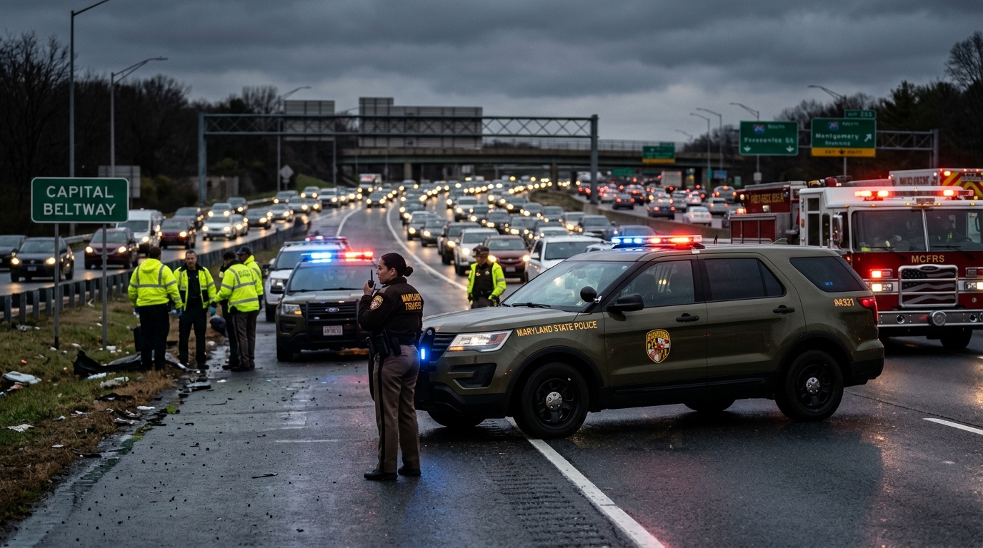Motorcyclist Dies in Fatal I-495 Crash Near Telegraph Road in Alexandria