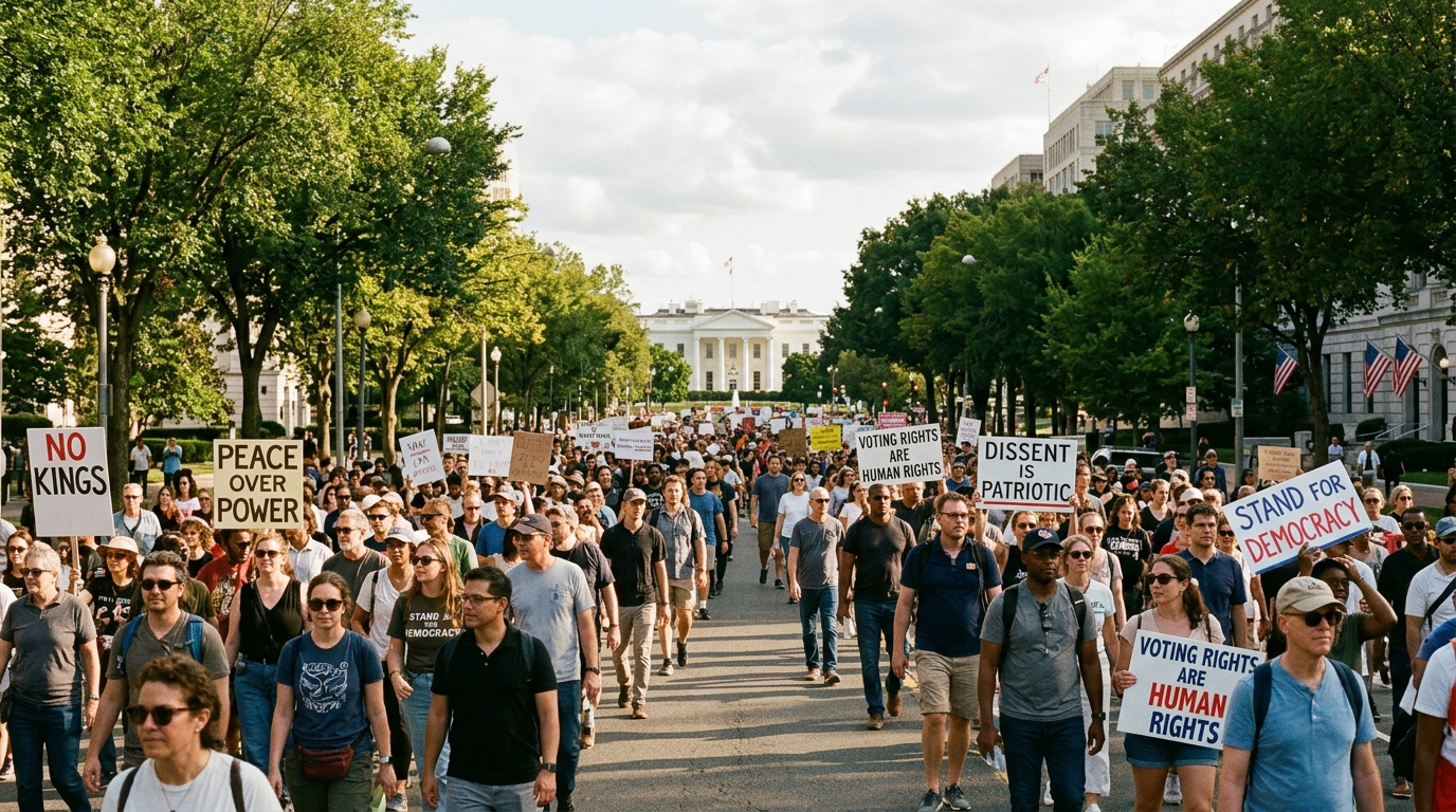 May Day 2025: Protesters March on White House, Calling for Boycott Against Trump Policies