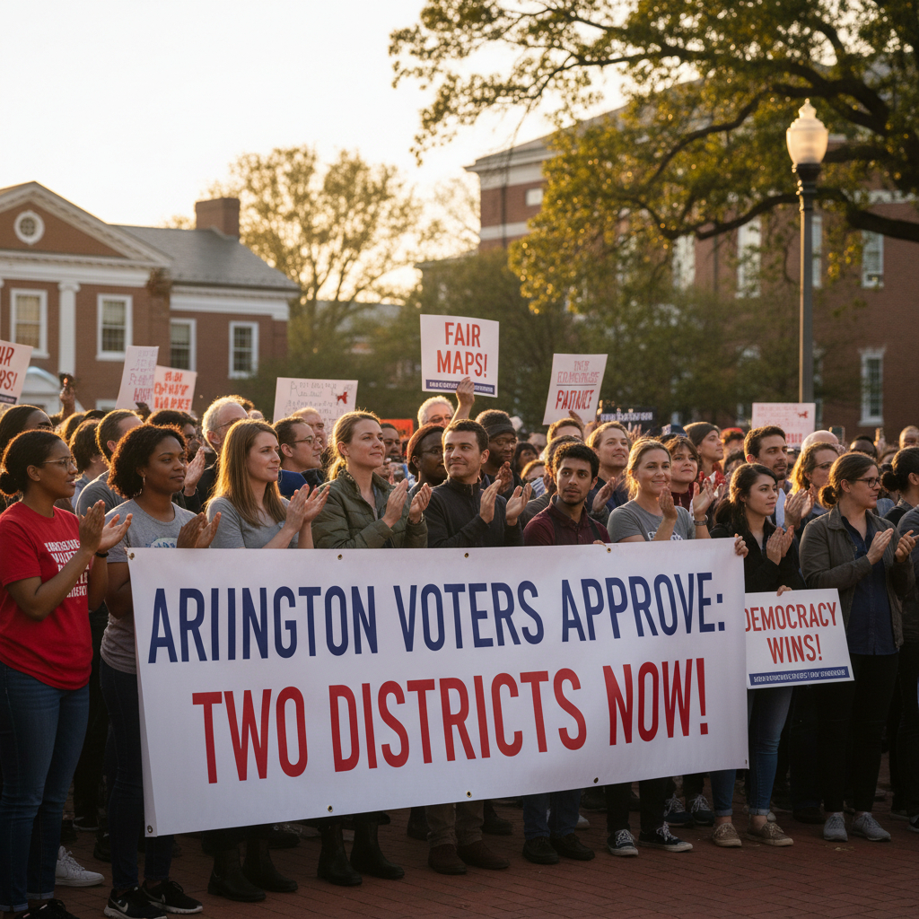 Arlington Voters Back Move to Two Congressional Districts