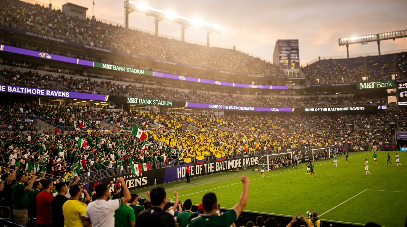Baltimore's M&T Bank Stadium Erupts for Mexico-Colombia Soccer Friendly