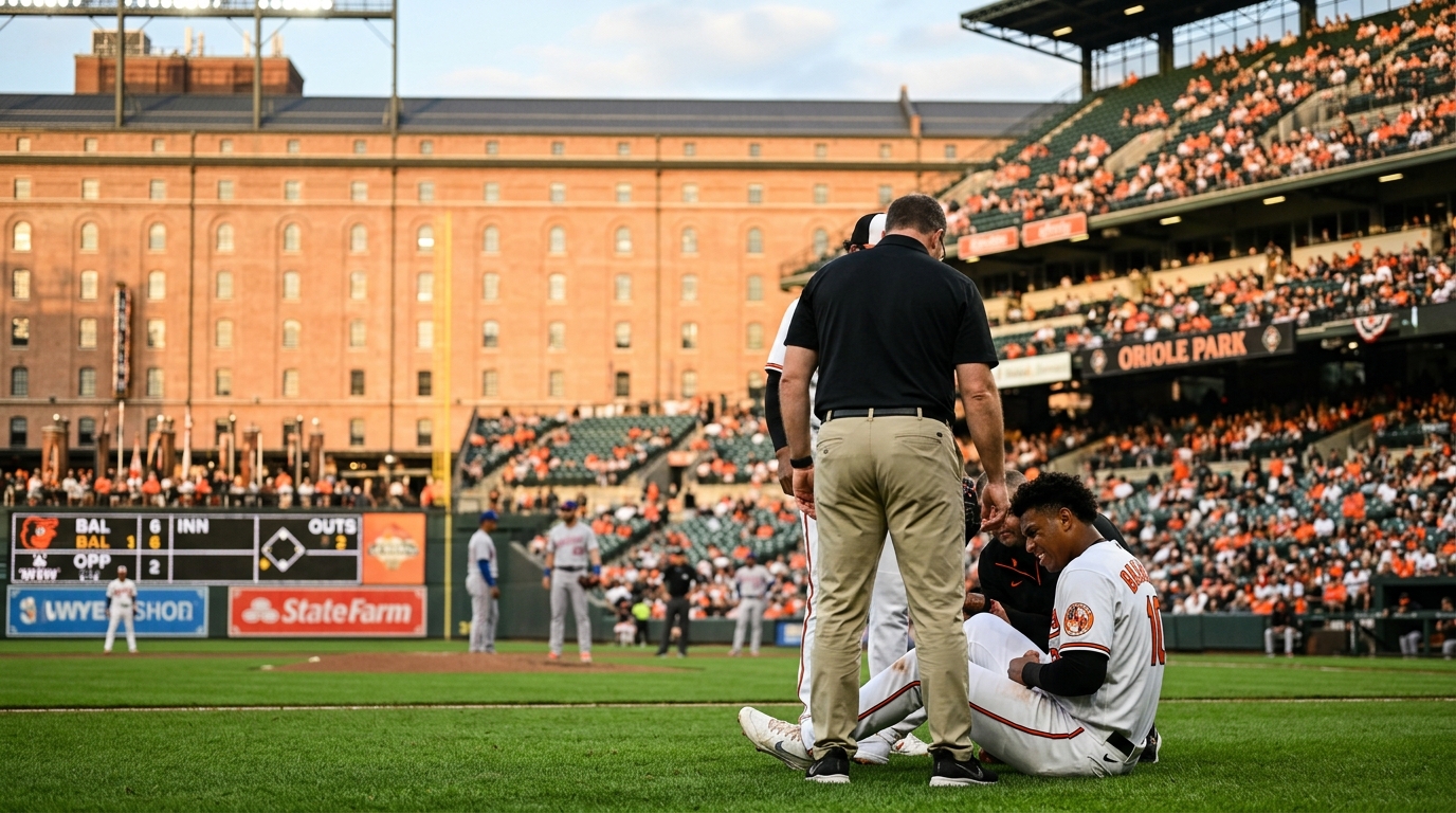 Orioles' Rising Star Samuel Basallo Exits Game with Abdominal Discomfort, Raising Concerns for Season Ahead