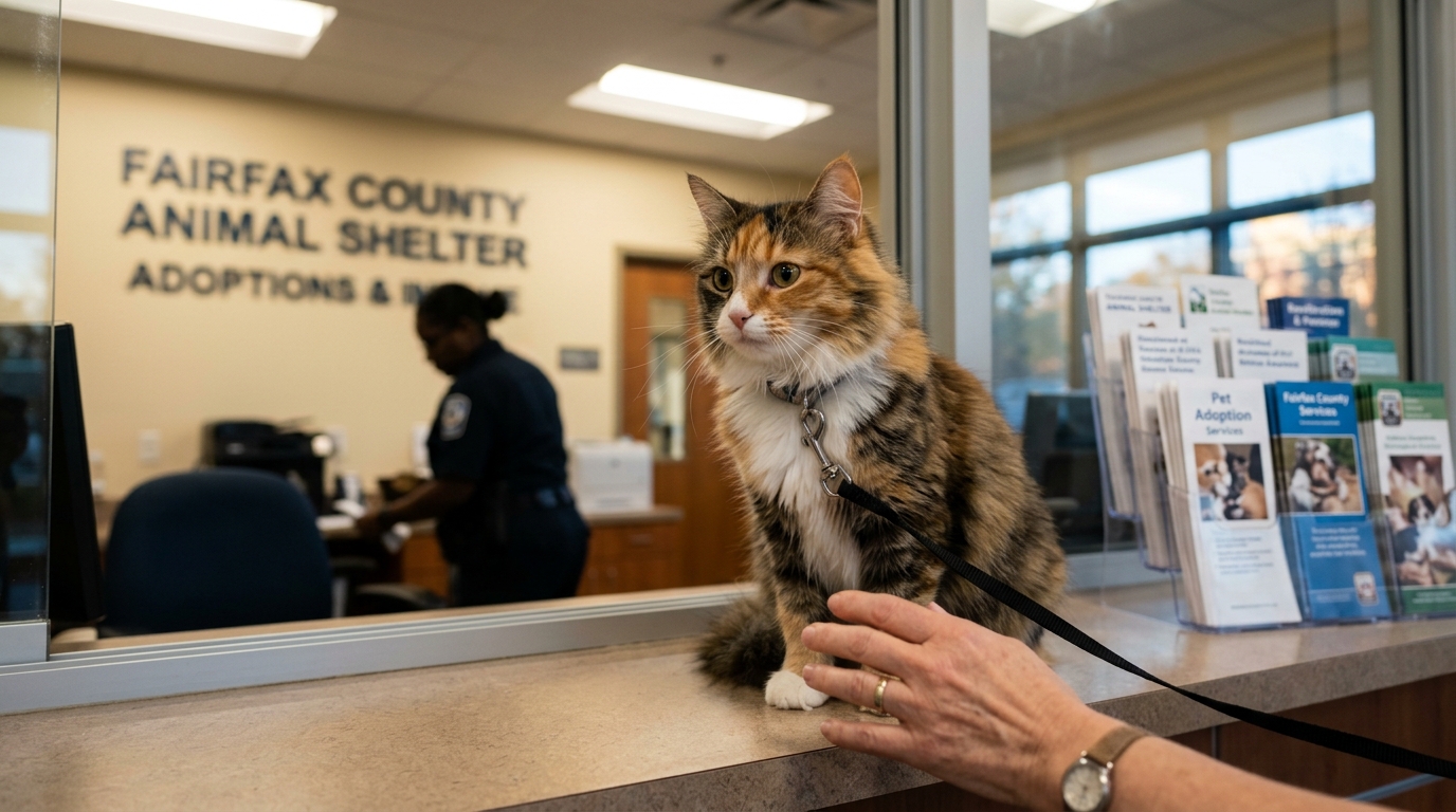 Fairfax County Employees Honored After Heartwarming Cat Rescue