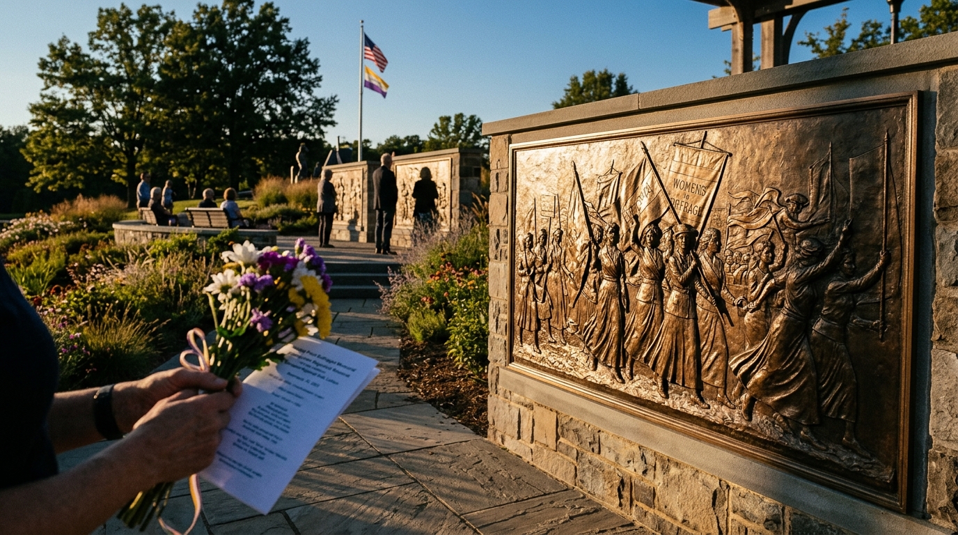 Lt. Governor Hashmi Honors Women's Equality Day at Lorton Suffragist Memorial