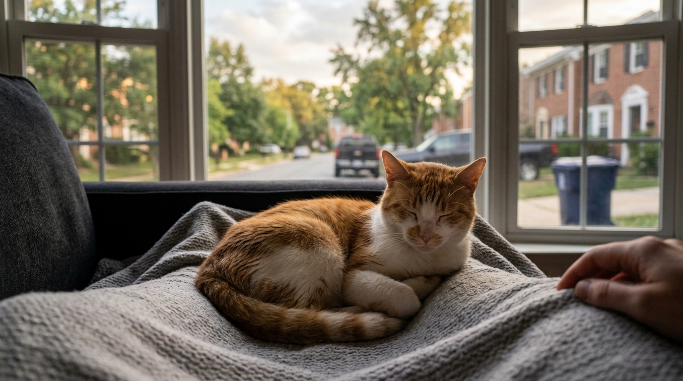 Binx the Cat's Harrowing Journey: Rescued from a DMV Landfill After Being Discarded with a Couch