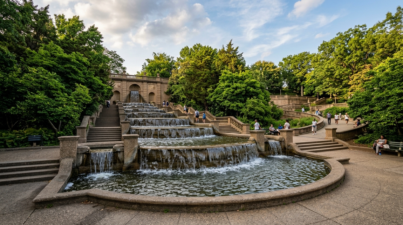 Meridian Hill Park's Iconic Fountain Cascades Anew, Ending Long Inactivity