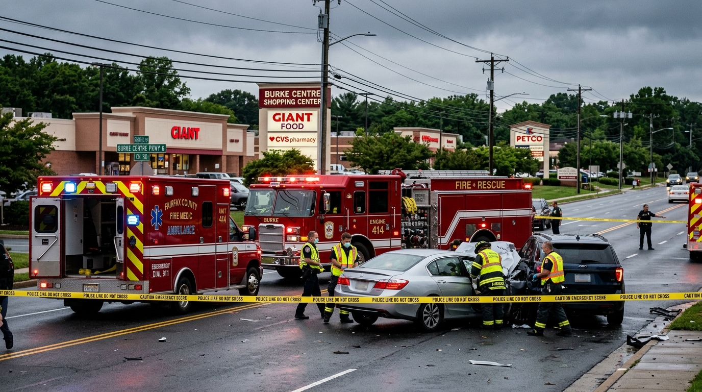 Driver Hospitalized After Vehicle Explosion Shuts Down Lee Chapel Road in Burke