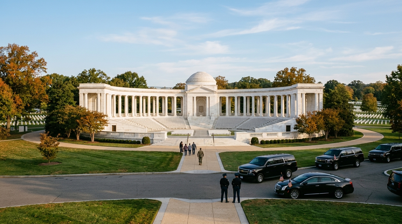 Arlington National Cemetery Amphitheater Temporarily Closed for Royal Visit