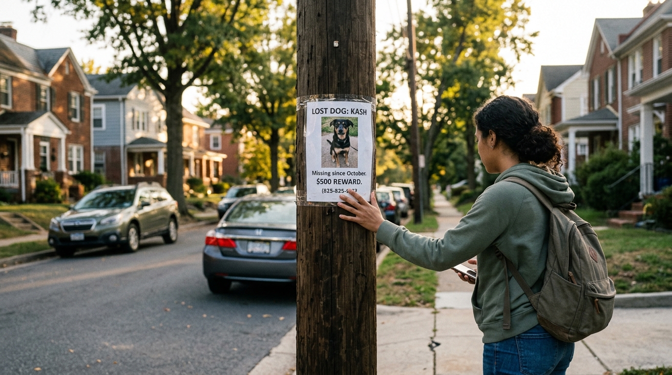 After Seven Months, a Lost Dog's Photo Ignites Hope for DMV Owner