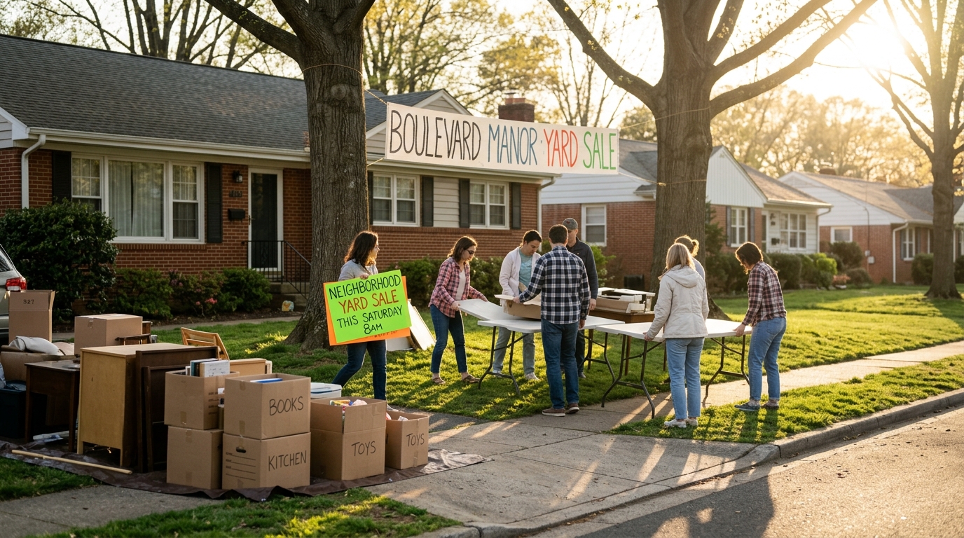 Boulevard Manor Readies for Major Neighborhood Yard Sale in Arlington