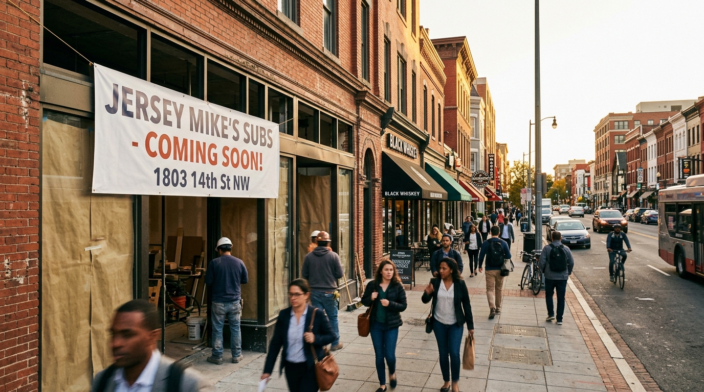 Jersey Mike's Subs Set to Open on Vibrant 14th Street NW, Adding to DC's Fast-Casual Scene