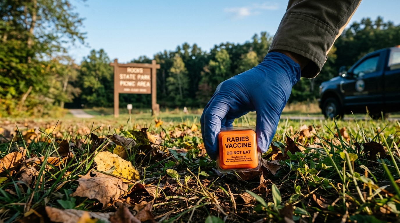 Rabies Vaccine Baits Set for Harford County Wildlife in 2026 to Boost Community Health