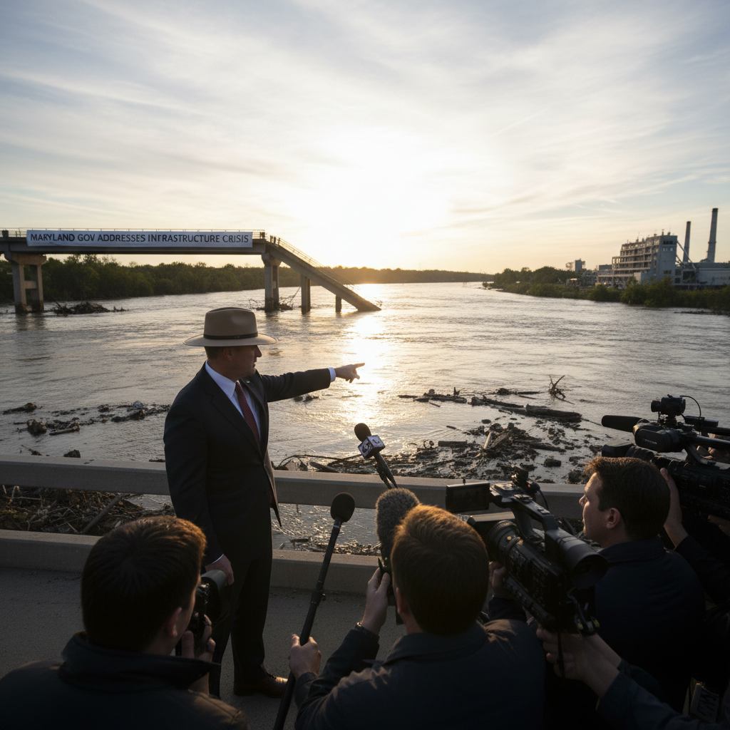 Maryland Gov. Wes Moore Rejects Trump's Blame for Massive Sewage Spill