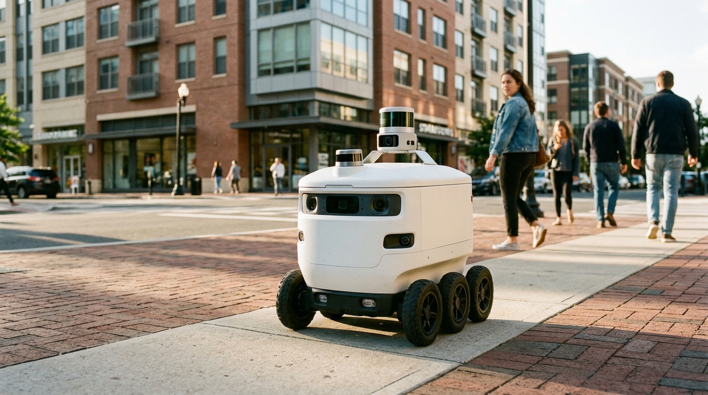 Self-Driving Delivery Robots Begin Rolling Out on Arlington Sidewalks
