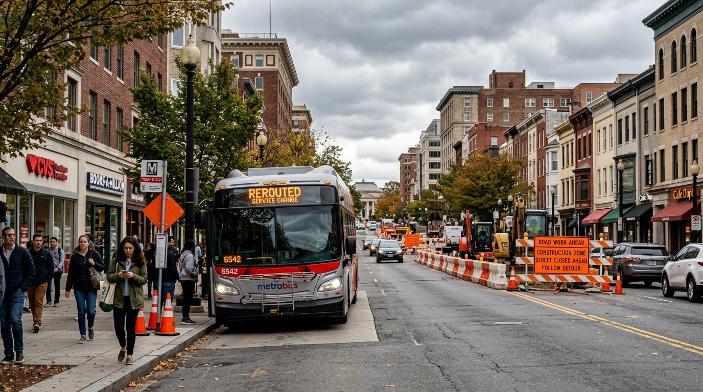 Connecticut Avenue Bus Reroutes Signal Ongoing Urban Transformation in DC